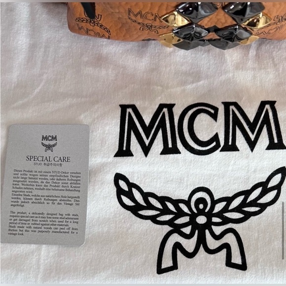 MCM Like New! LIMITED EDITION STUDDED LEATHER BACKPACK!!! - Picture 12 of 14